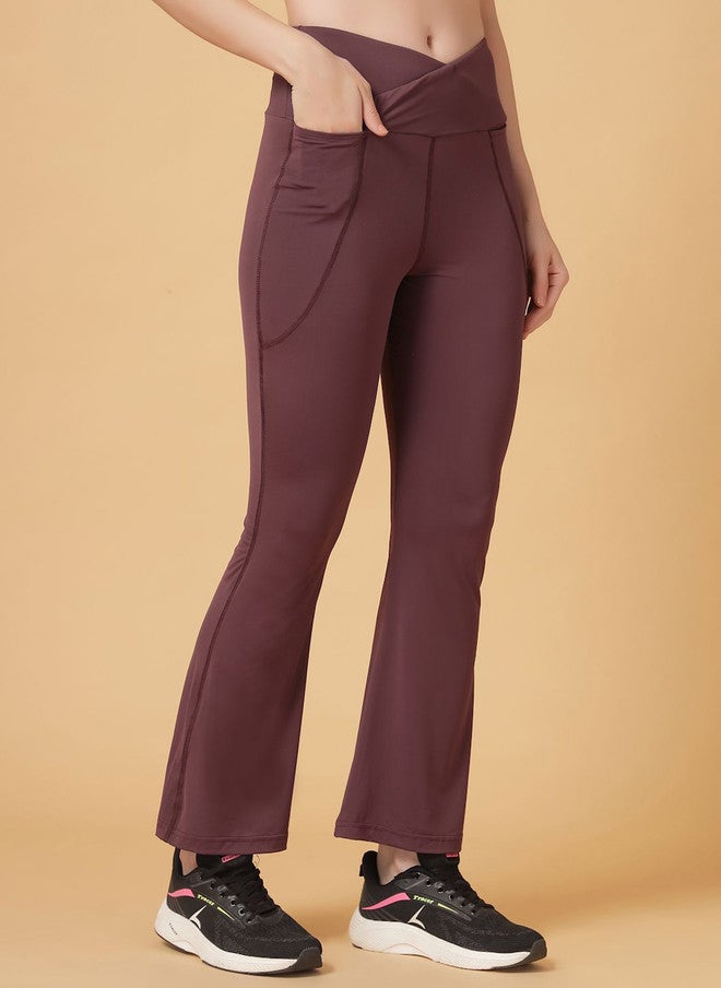 CUKOO High-Rise Slim-Fit Rapid-Dry Flare Tights - Image 2